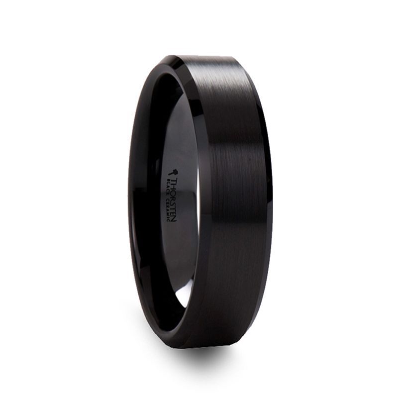 YORKSHIRE Black Ceramic men's wedding band, image 3