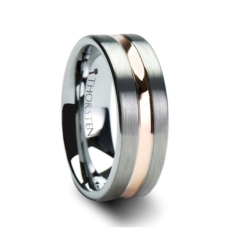 ZEUS Tungsten Carbide men's wedding band, image 4