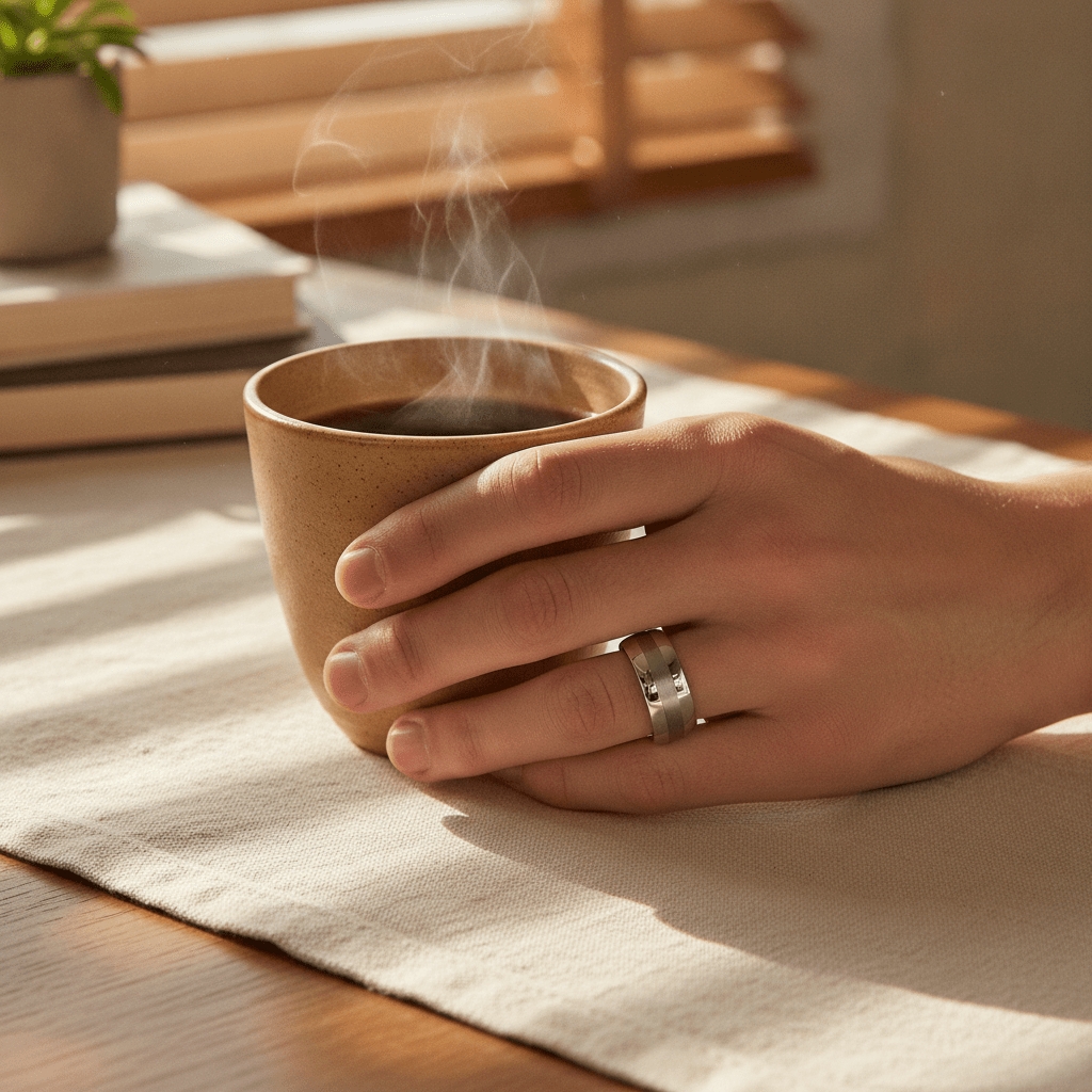Aydins DEFIANCE tungsten wedding band