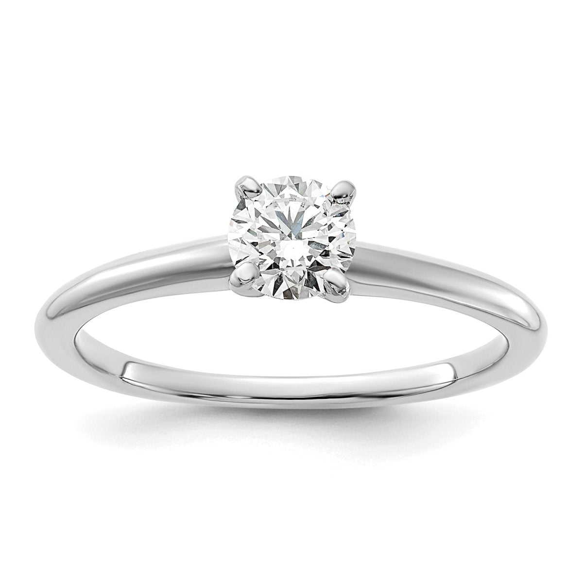 10kw 1/2ct Lab Grown Diamond VS+ F+ Round Comp Solitaire Eng Ring - authentic supplier studio photograph