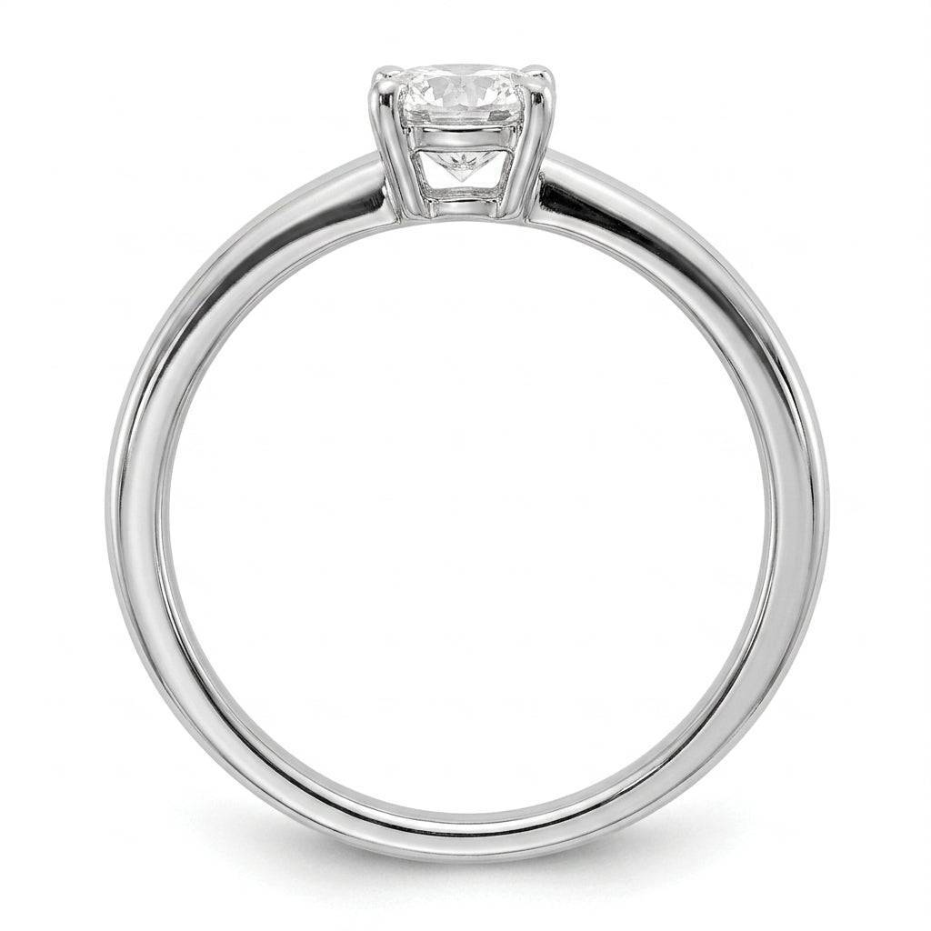SOL-050R-0WLD Round solitaire engagement ring side-profile