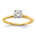10ktt 3/4ct Lab Grown Diamond VS+ F+ Round Comp Solitaire Eng Ring - authentic supplier studio photograph