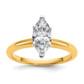 10ktt 1ct Lab Grown Diamond VS+ F+ Marquise Solitaire Comp Eng Ring - authentic supplier studio photograph