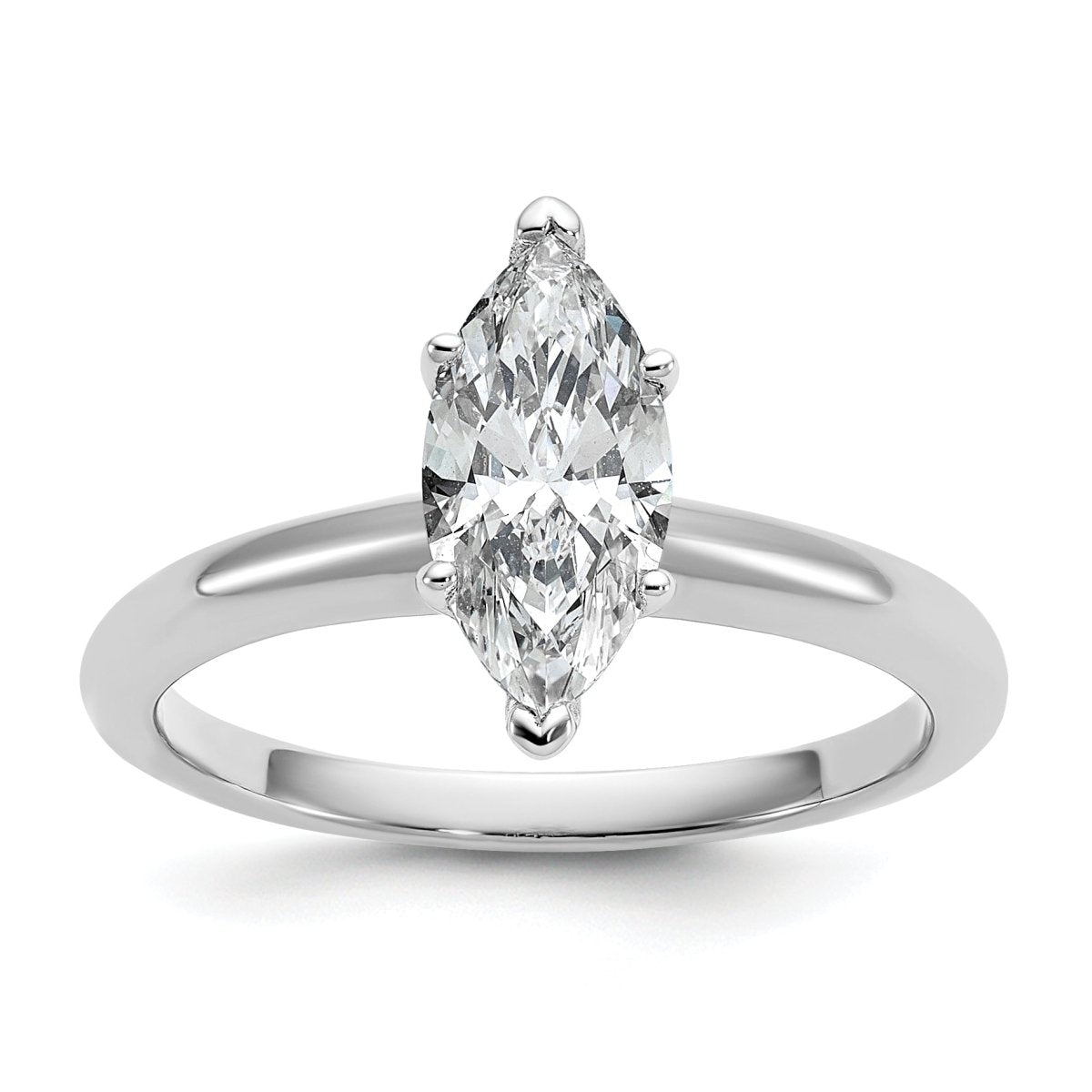 10kw 1ct Lab Grown Diamond VS+ F+ Marquise Solitaire Comp Eng Ring - authentic supplier studio photograph