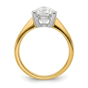 SOL-250PE-0LD Pear solitaire engagement ring side-profile