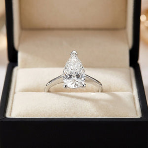 SOL-250PE-0WLD Pear solitaire engagement ring ring-in-box