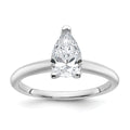 10kw 1ct Lab Grown Diamond VS+ F+ Pear Solitaire Comp Eng Ring - authentic supplier studio photograph