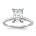 10kw 1 3/4ct Lab Grown Diamond VS+ F+ Radiant Solitaire Comp Eng Ring - authentic supplier studio photograph