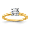 10ktt 1ct Lab Grown Diamond VS+ F+ Round Comp Solitaire Eng Ring - authentic supplier studio photograph