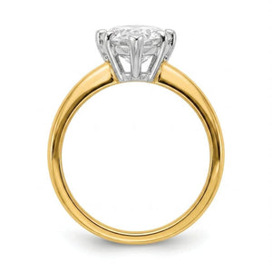 SOL-150MQ-0LD Marquise solitaire engagement ring side-profile