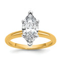 10ktt 2ct Lab Grown Diamond VS+ F+ Marquise Solitaire Comp Eng Ring - authentic supplier studio photograph