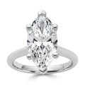 4 carat marquise lab grown diamond engagement ring - hero beauty