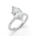 5 carat marquise lab grown diamond engagement ring - hero beauty
