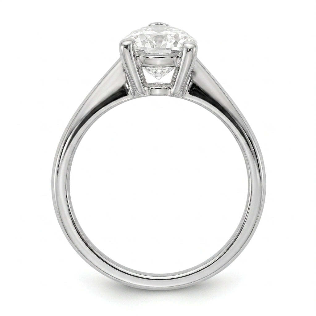 SOL-250PE-0WLD Pear solitaire engagement ring side-profile
