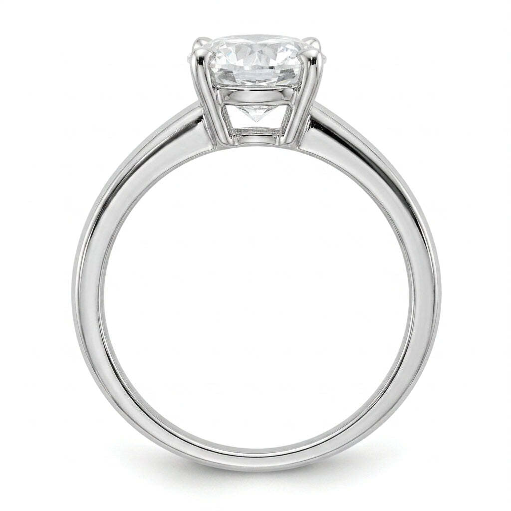 SOL-250R-0WLD Round solitaire engagement ring side-profile