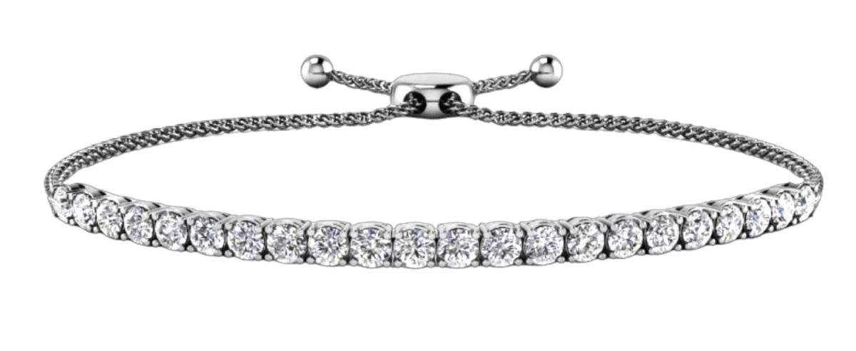 Adjustable Bolo Bracelet 925 silver lab grown diamond bracelet authentic supplier primary photograph