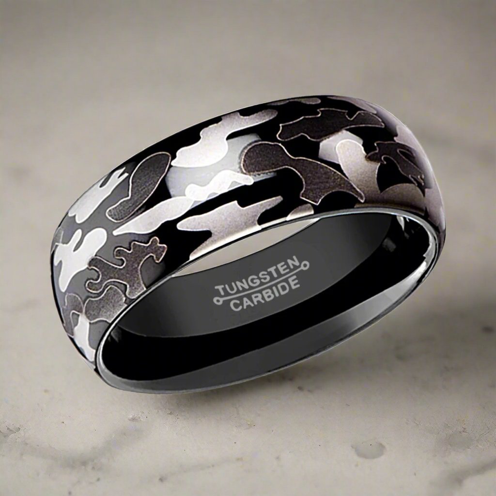 ADMIRAL Tungsten Carbide men's wedding band, image 3