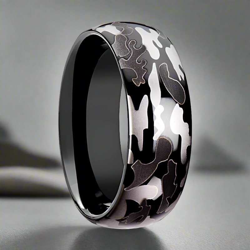ADMIRAL Tungsten Carbide men's wedding band, image 1
