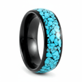 ADONIS — Hero product shot — men's tungsten wedding ring.
