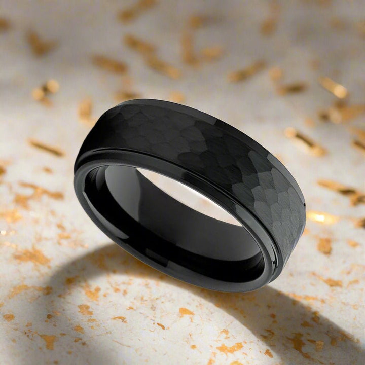 AEROBITS Black Tungsten Ring - Available in 6mm and 8mm Widths