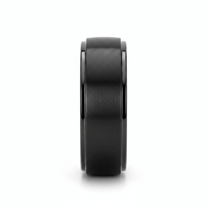 ALLIANCE — angled view — men's tungsten carbide wedding ring | Aydins Jewelry