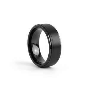 ALLIANCE — hero shot — men's tungsten carbide wedding ring | Aydins Jewelry