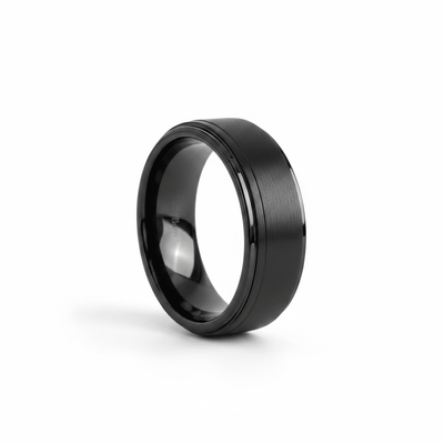 ALLIANCE — hero shot — men's tungsten carbide wedding ring | Aydins Jewelry