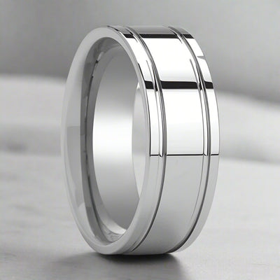 ANCHORAGE Tungsten Carbide men's wedding band, image 1