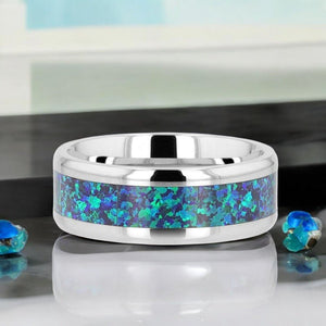 ANDROMEDA Titanium men's wedding band, image 5