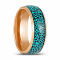 AQUAGLAZE — Hero product shot — men's tungsten wedding ring.
