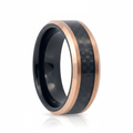 ARCHER — Hero product shot — men's tungsten wedding ring.