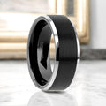 ARDEN Black Ceramic men's wedding band, image 1