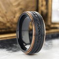 ASTRO — hero shot — men's titanium wedding ring | Aydins Jewelry