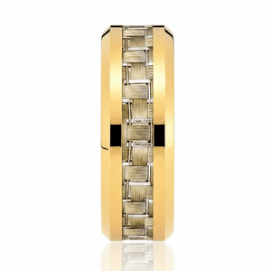 AUREON — angled view — men's tungsten carbide wedding ring | Aydins Jewelry