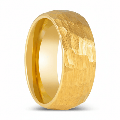 AURIGA — Hero product shot — men's tungsten wedding ring.