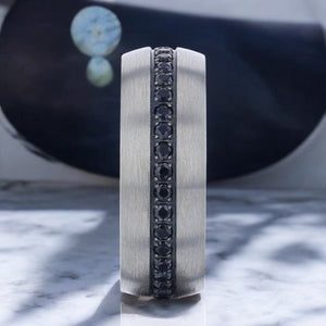 AVIATOR Titanium men's wedding band, image 4