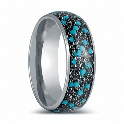 BEADWIRE — Hero product shot — men's tungsten wedding ring.