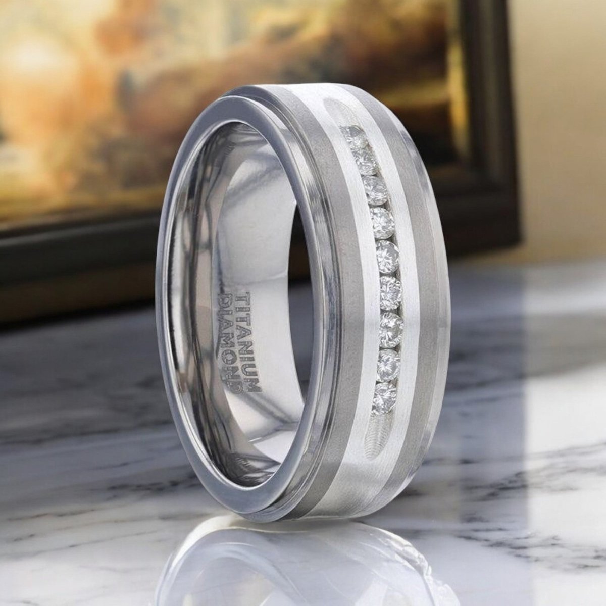BOND Titanium men's wedding band, image 1