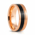 BRENTLEY — Hero product shot — men's tungsten wedding ring.