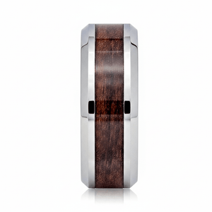 BRUTUS — angled view — men's tungsten carbide wedding ring | Aydins Jewelry