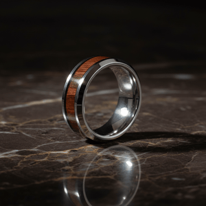 BRUTUS — detail view — men's tungsten carbide wedding ring | Aydins Jewelry