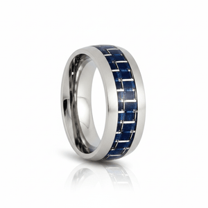 CARBON — hero shot — men's tungsten carbide wedding ring | Aydins Jewelry