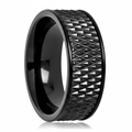 CASSIUS — hero shot — men's tungsten carbide wedding ring | Aydins Jewelry