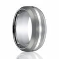 CENTURION — Hero product shot — men's tungsten wedding ring.