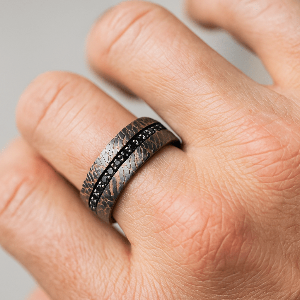 CHARGER Tungsten Carbide men's wedding band, image 2