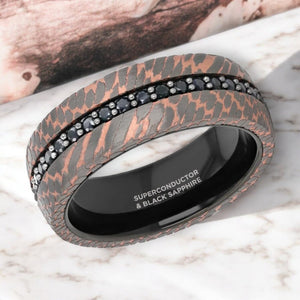 CHARGER Tungsten Carbide men's wedding band, image 3