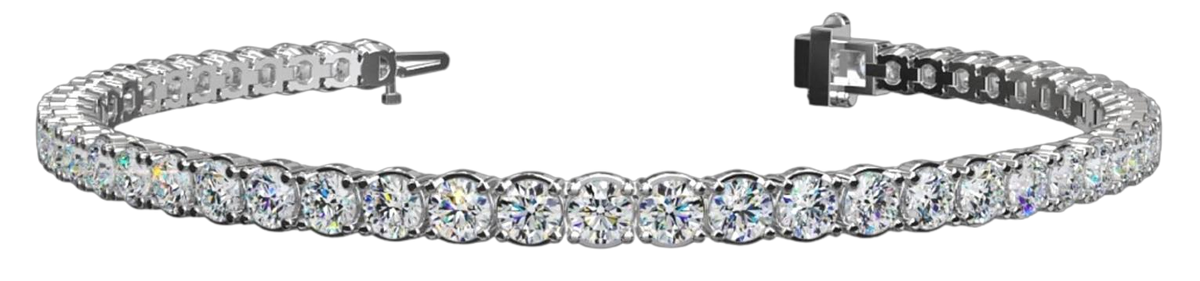 Classic Four Prong Tennis Bracelet 925 silver lab grown diamond bracelet authentic supplier primary photograph