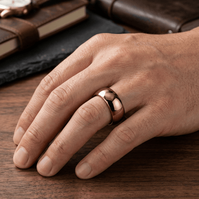 COFFEE Tungsten Carbide men's wedding band, image 2