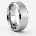 COOPER — Extreme macro detail — men's tungsten wedding ring.