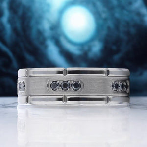COURAGEOUS Titanium men's wedding band, image 3